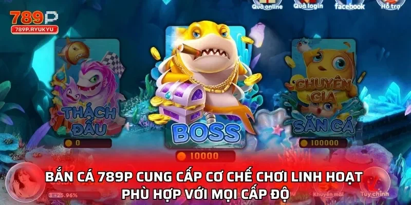 Bắn cá 789P cung cấp cơ chế chơi linh hoạt phù hợp với mọi cấp độ