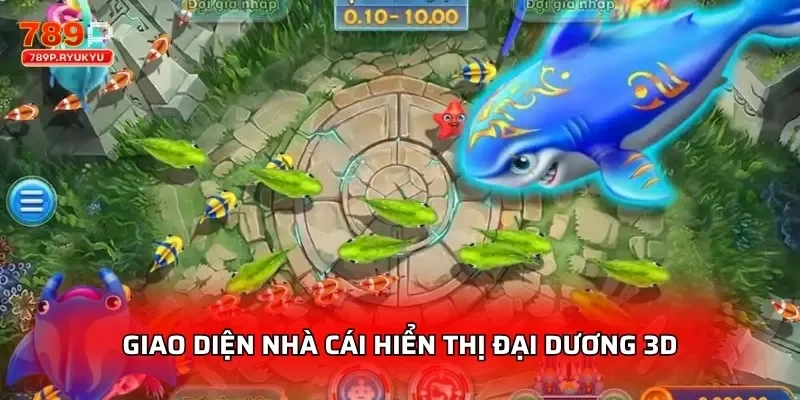 Giao diện nhà cái hiển thị đại dương 3D